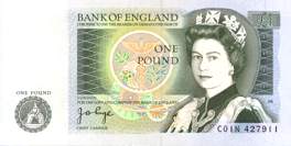 Англия 1 фунт England 1 pound