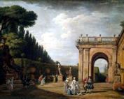 Клод Верне Вид в парке виллы Людовизи в Риме